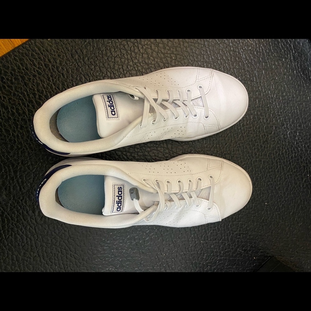 Adidas whit leather shoes